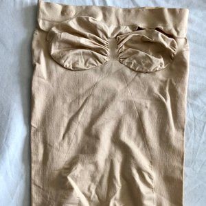 XS Spanx-like nude tube dress